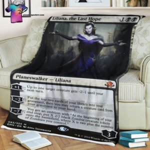 Liliana The Last Hope Game Magic The Gathering Blanket