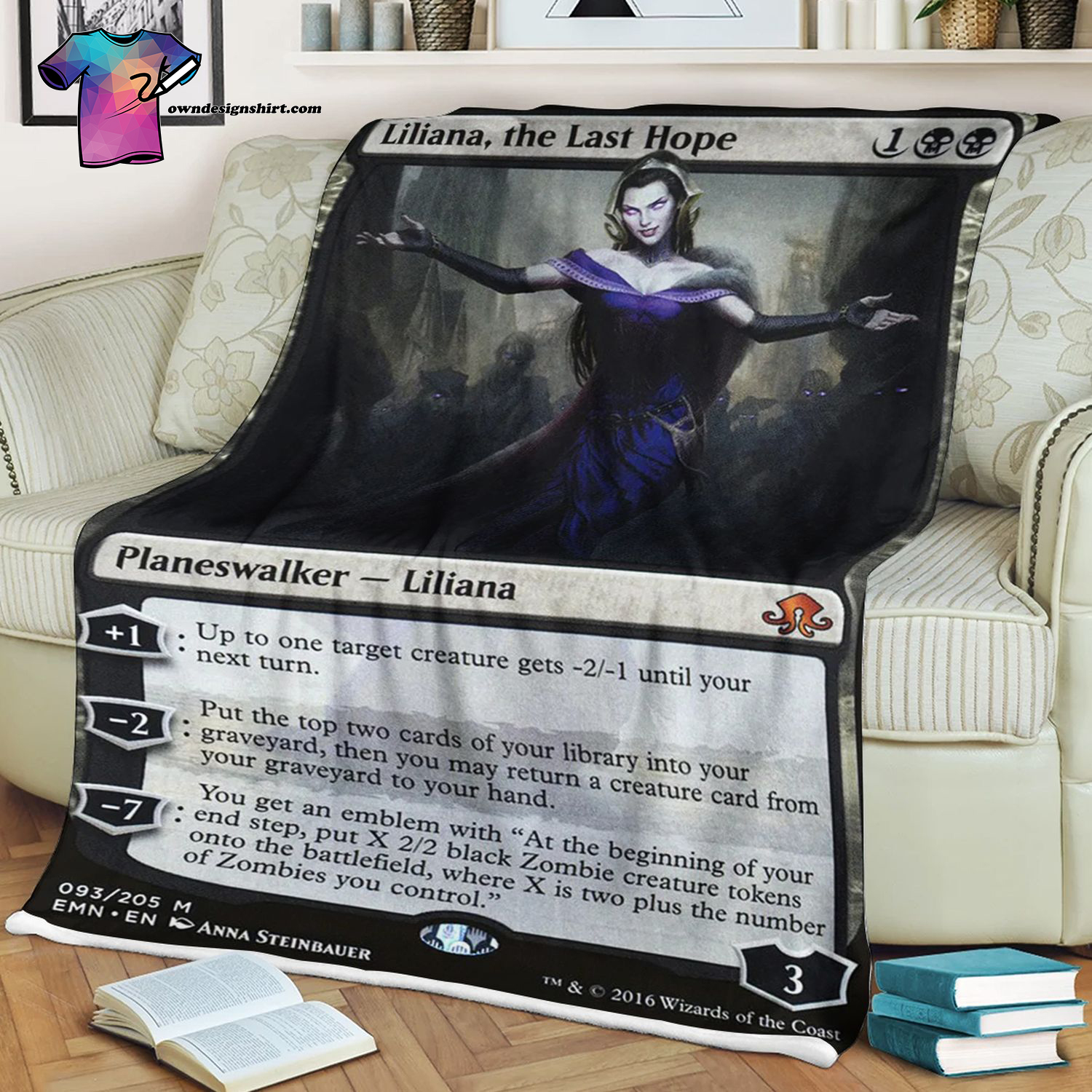 Liliana The Last Hope Game Magic The Gathering Blanket Liliana The Last Hope Game Magic The Gathering Blanket