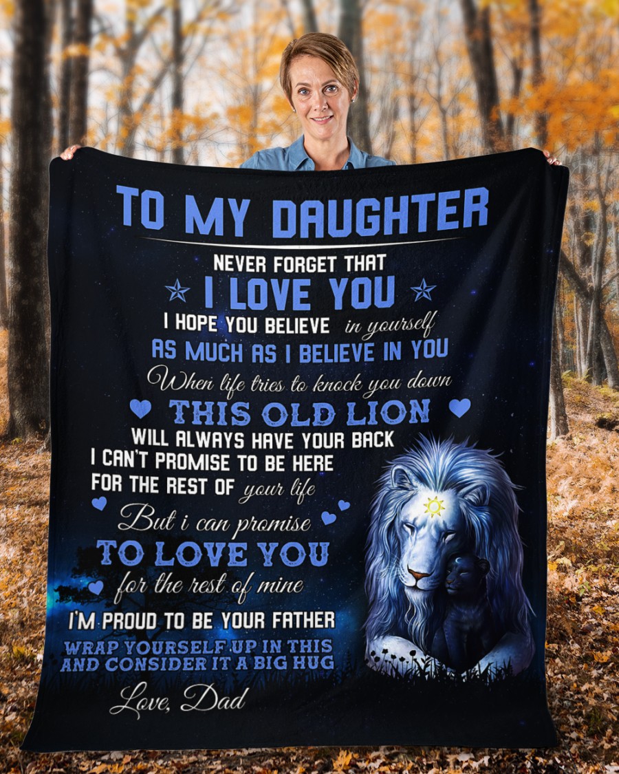 Lion-To-My-Daughter-Never-Forget-That-I-Love-You-Blanket-2