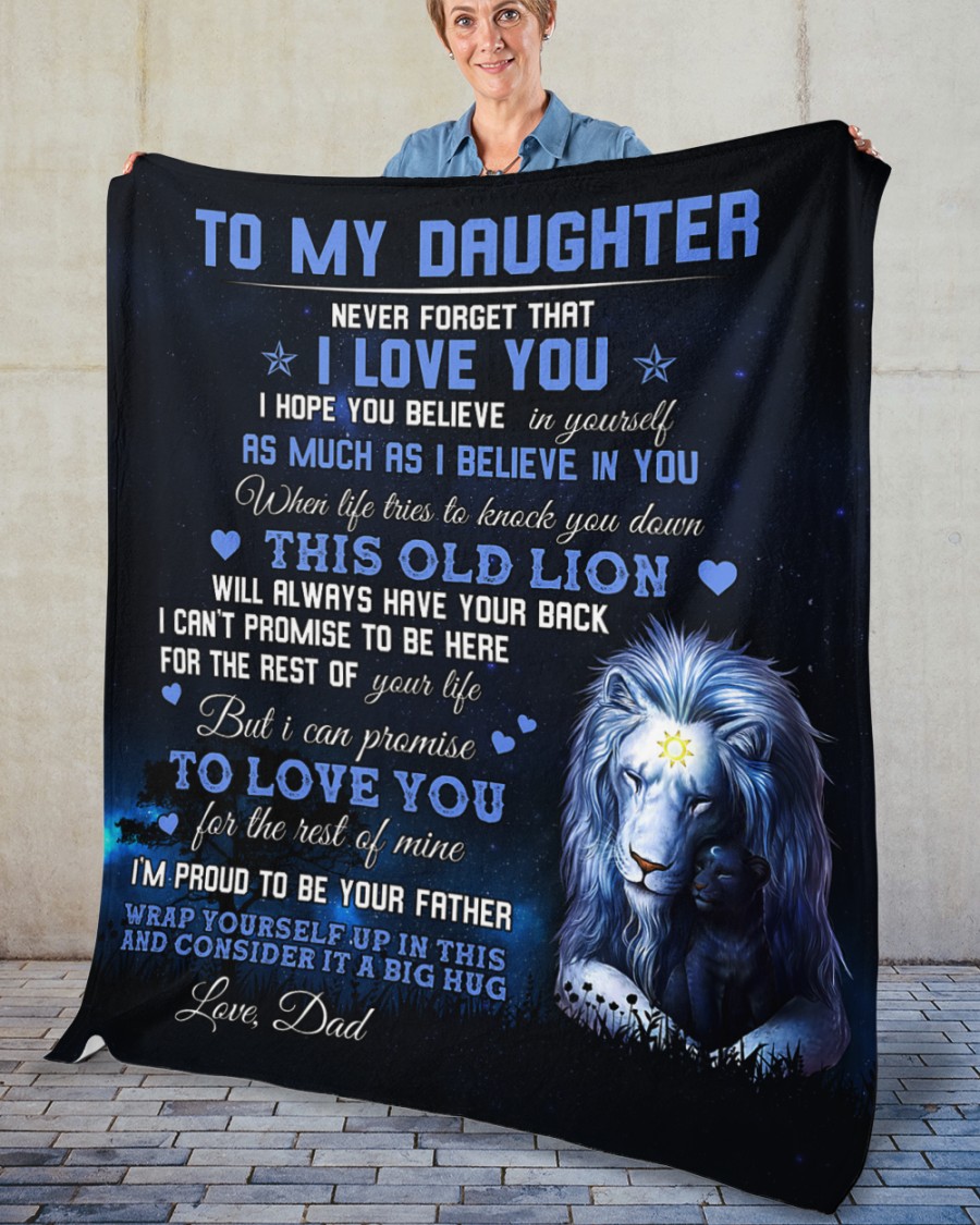 Lion-To-My-Daughter-Never-Forget-That-I-Love-You-Blanket-3