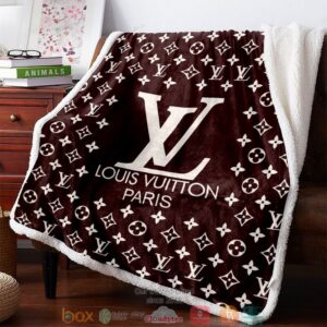 Louis Vuitton Brown Fleece Blanket