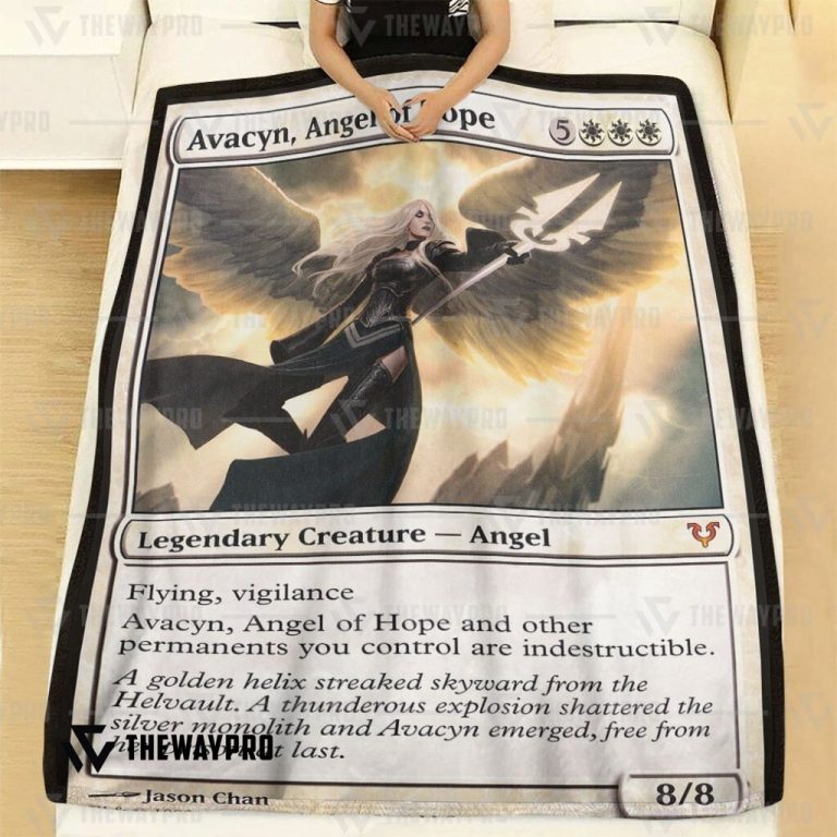 Magic-The-Gardening-Avacyn-Angel-Of-Hope-Blanket-1