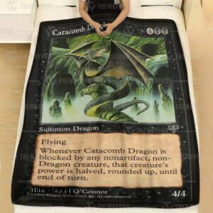 Magic The Gardening Catacomb Dragon Blanket