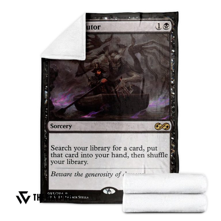 Magic-The-Gardening-Demonic-Tutor-Blanket-1