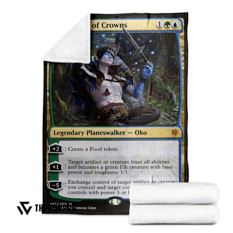 Magic-The-Gardening-Oko-Thief-Of-Crowns-Blanket-1