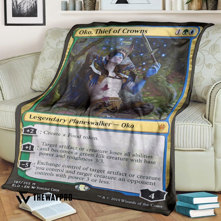 Magic-The-Gardening-Oko-Thief-Of-Crowns-Blanket-3