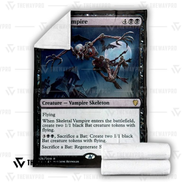 Magic-The-Gardening-Skeletal-Vampire-Blanket-Limited-Edition-1