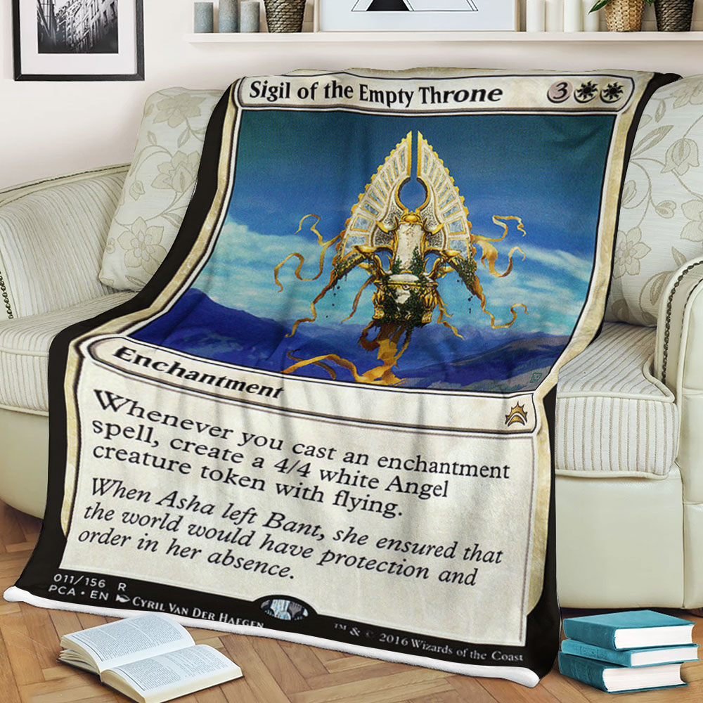 Magic The Gathering 11 Sigil Of The Empty Throne Blanket Magic The Gathering 11 Sigil Of The Empty Throne Blanket