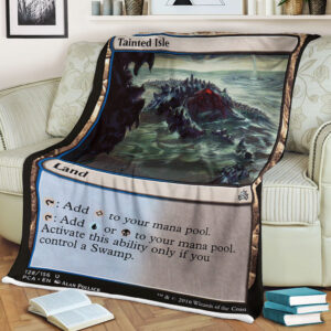 Magic The Gathering 128 Tainted Isle Blanket