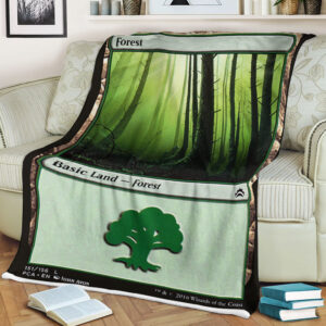 Magic The Gathering 151 Forest Blanket