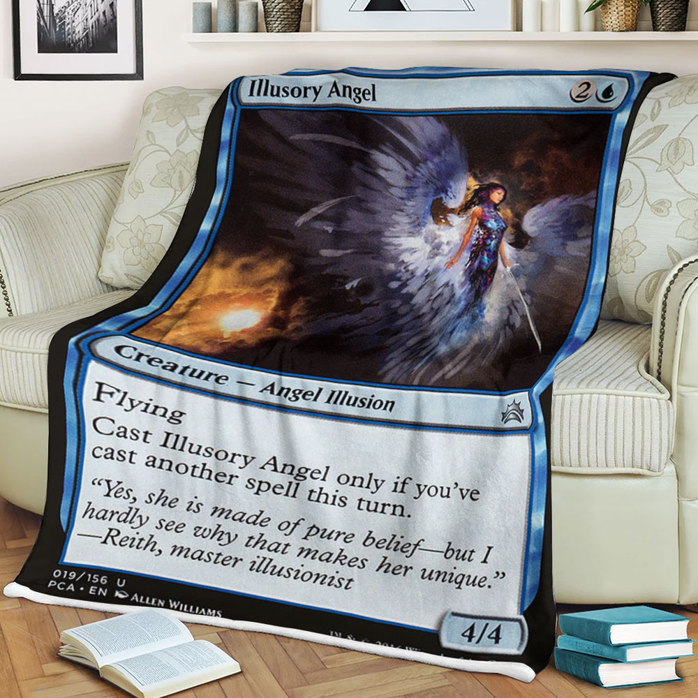 Magic The Gathering 19 Illusory Angel Blanket Magic The Gathering 19 Illusory Angel Blanket