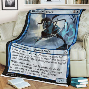 Magic The Gathering 20 Mistblade Shinobi Blanket