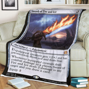 Magic The Gathering 2Xm 297 Sword Of Fire And Ice Blanket