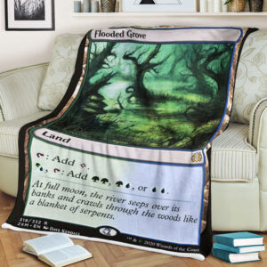 Magic The Gathering 2Xm 318 Flooded Grove Blanket