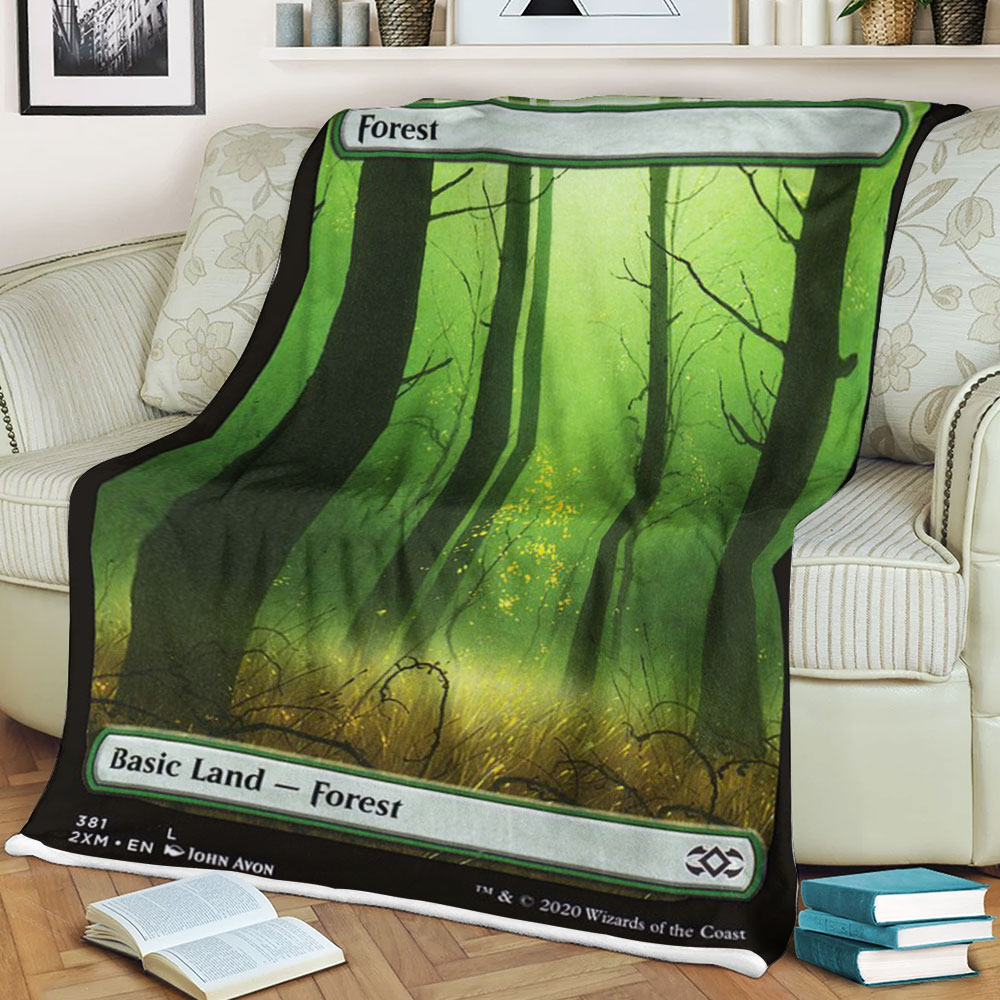 Magic The Gathering 2Xm 381 Forest Blanket Magic The Gathering 2Xm 381 Forest Blanket