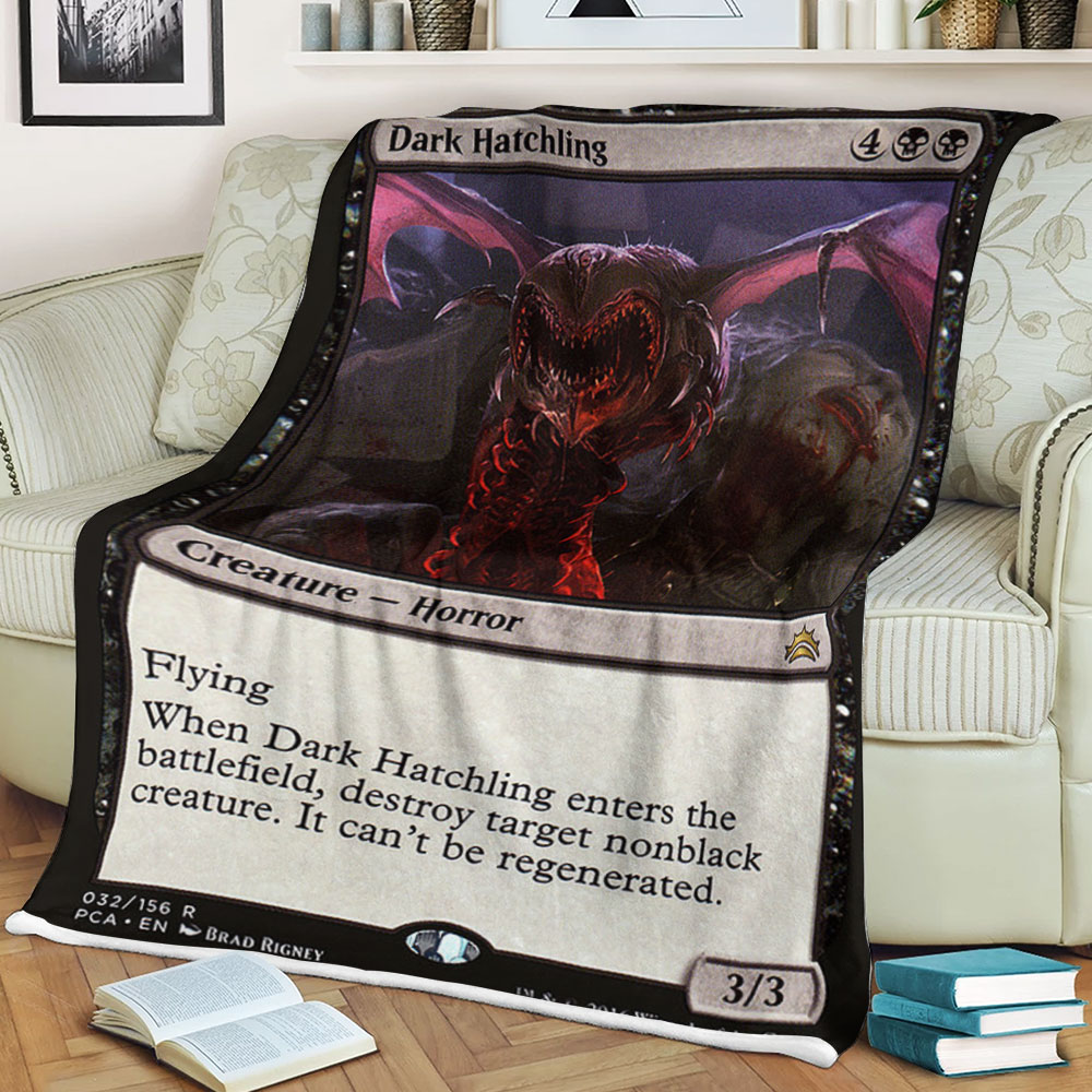 Magic The Gathering 32 Dark Hatchling Blanket Magic The Gathering 32 Dark Hatchling Blanket