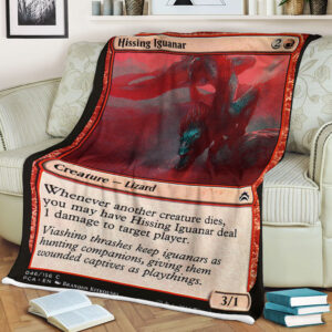Magic The Gathering 46 Hissing Iguanar Blanket