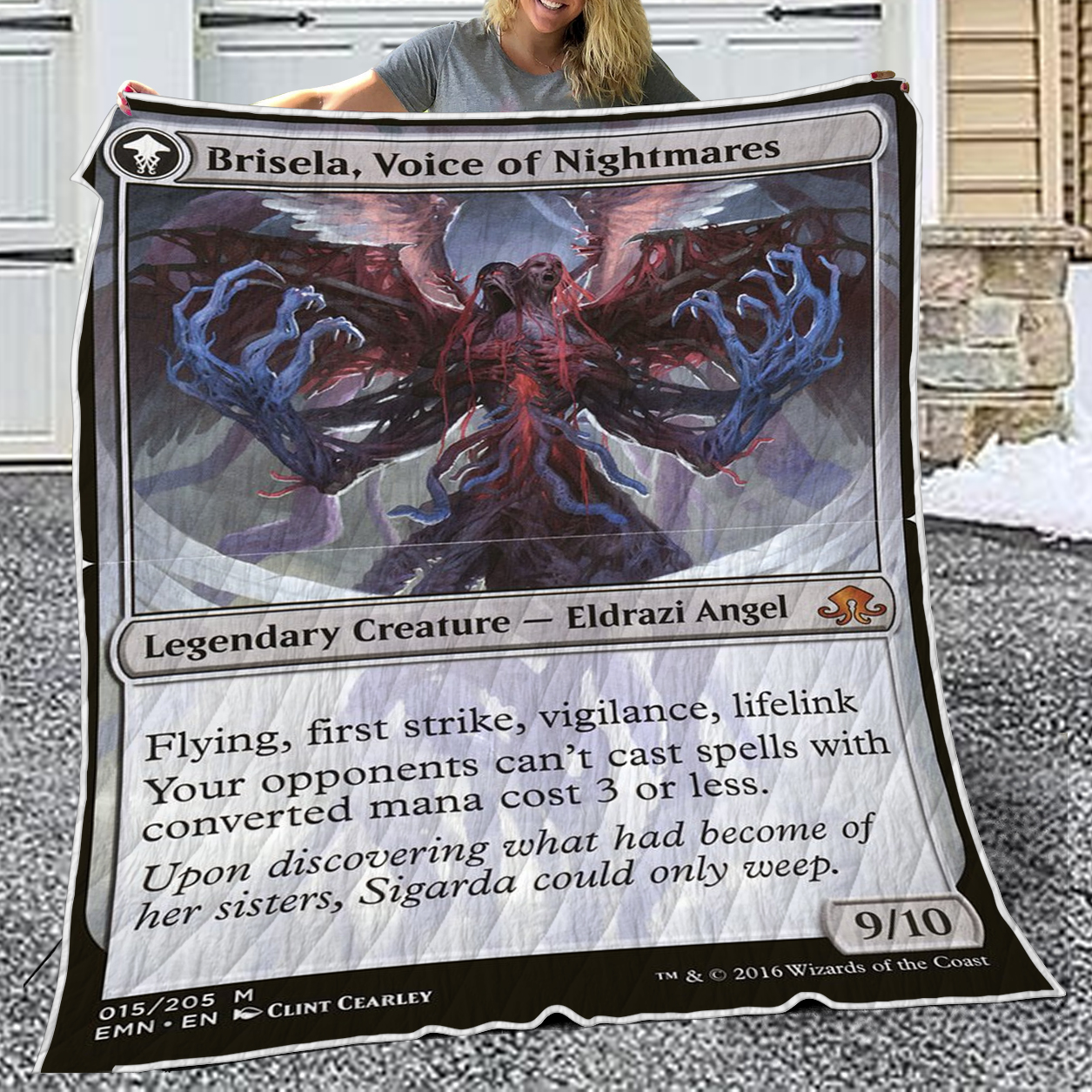 Magic The Gathering Brisela Voice Of Nightmares Quilt Blanket Magic The Gathering Brisela Voice Of Nightmares Quilt Blanket