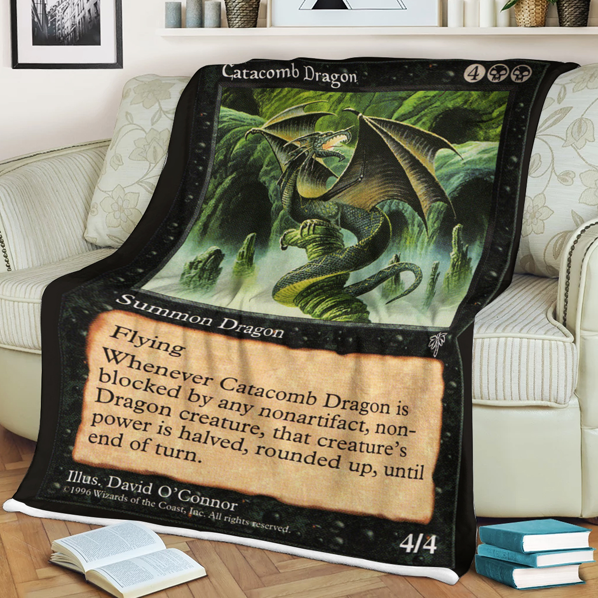 Magic The Gathering Catacomb Dragon Blanket Magic The Gathering Catacomb Dragon Blanket