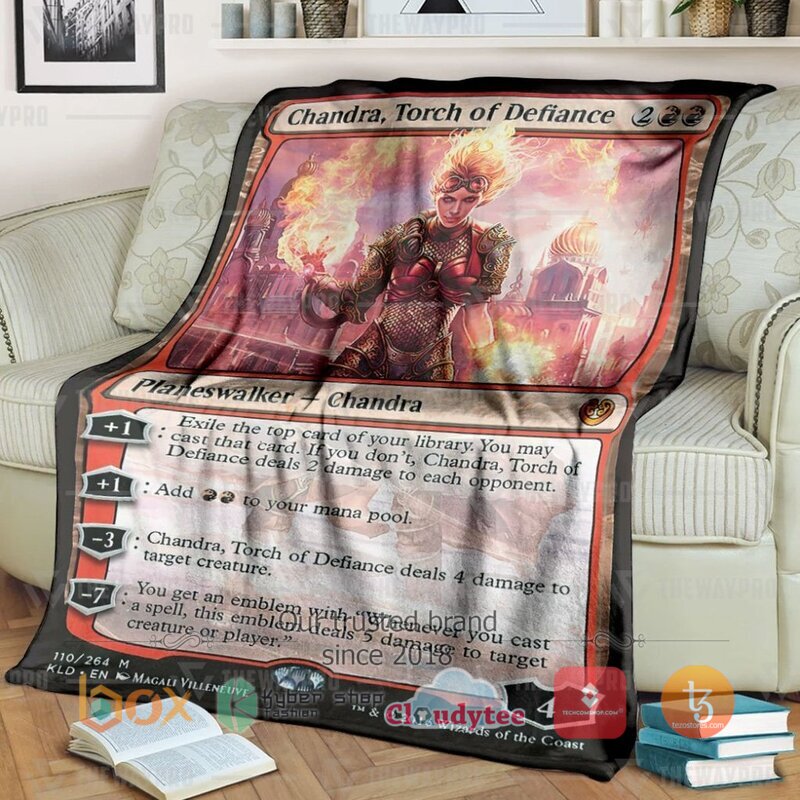 Magic The Gathering Chandra Torch Of Defiance Blanket Magic The Gathering Chandra Torch Of Defiance Blanket
