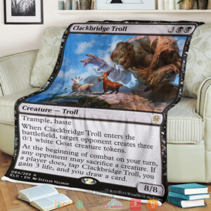 Magic The Gathering Clackbridge Troll Blanket