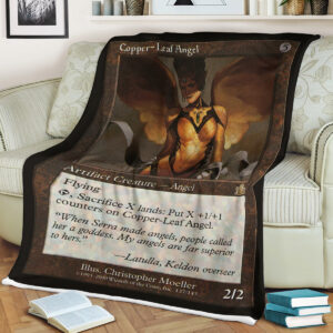 Magic The Gathering Copperleaf Angel Blanket