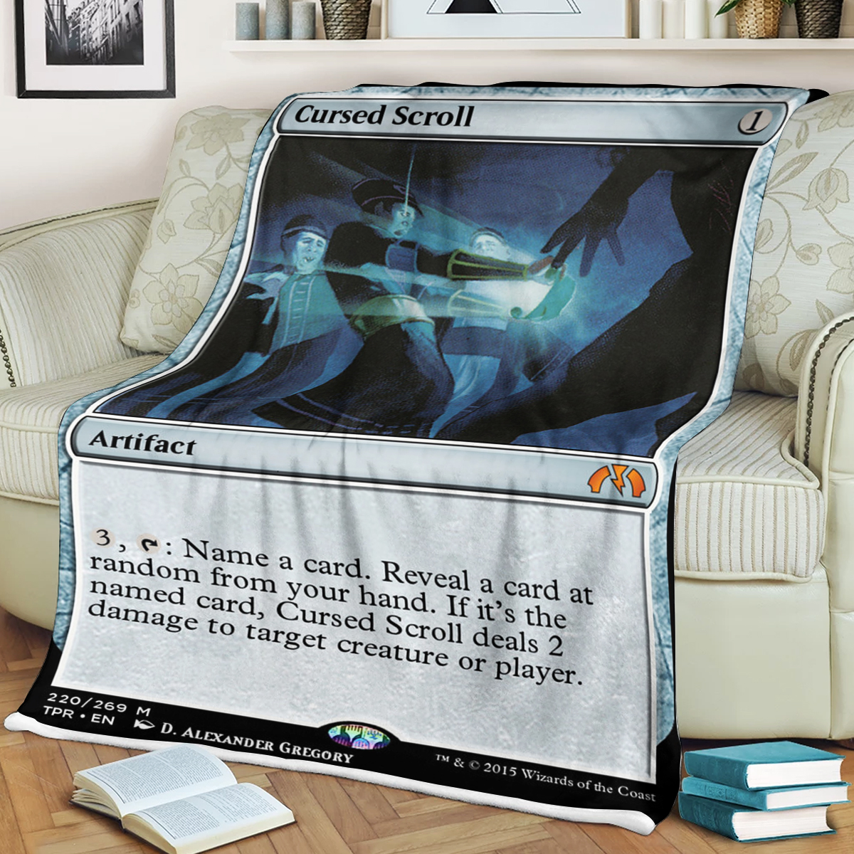 Magic The Gathering Cursed Scroll Blanket Magic The Gathering Cursed Scroll Blanket