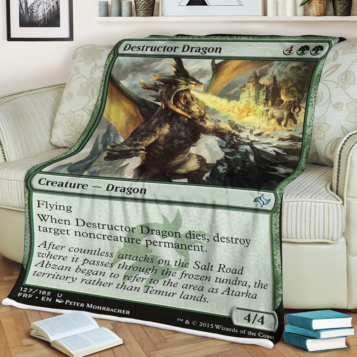 Magic The Gathering Destructor Dragon Blanket Magic The Gathering Destructor Dragon Blanket