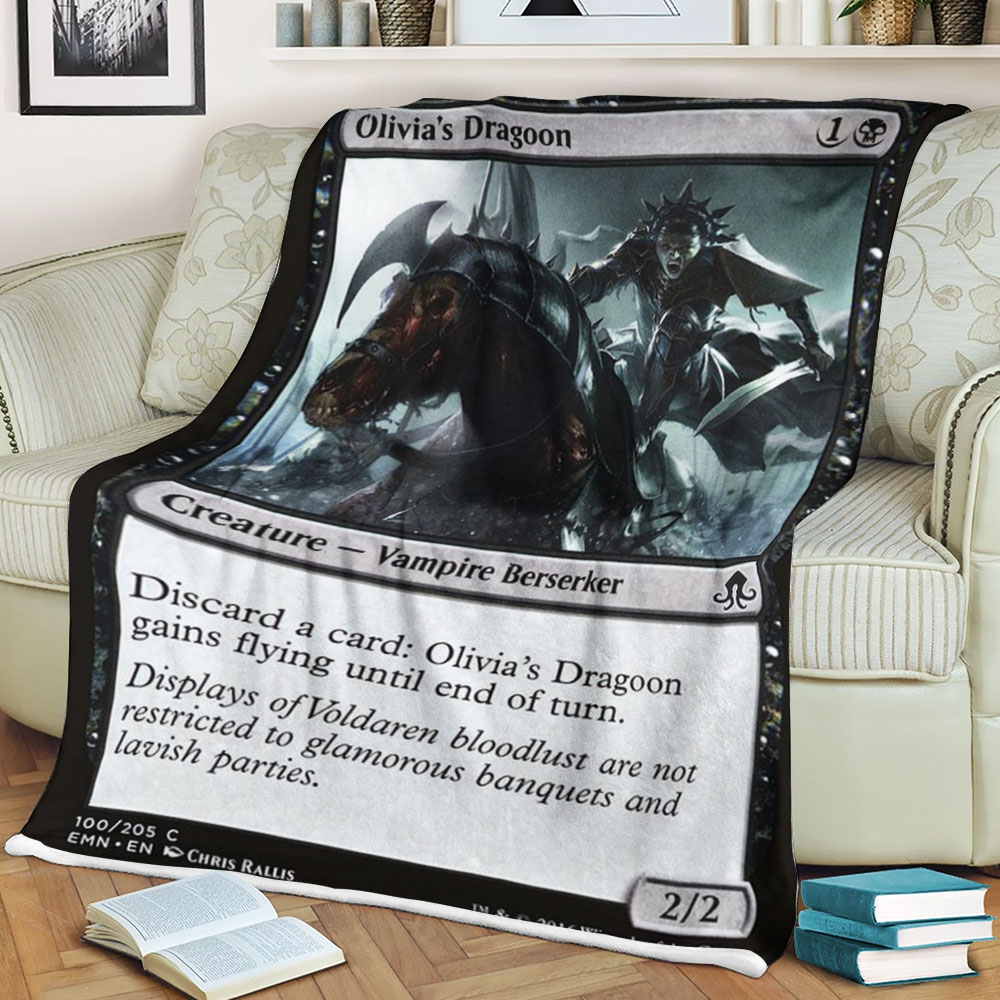 Magic The Gathering Emn 100 Olivia S Dragoon Blanket Magic The Gathering Emn 100 Olivia S Dragoon Blanket