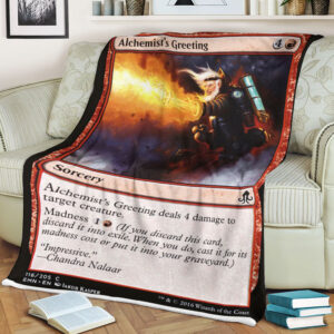Magic The Gathering Emn 116 Alchemist S Greeting Blanket