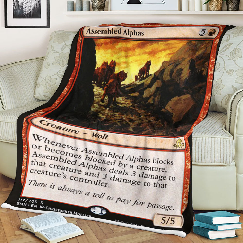 Magic The Gathering Emn 117 Assembled Alphas Blanket Magic The Gathering Emn 117 Assembled Alphas Blanket