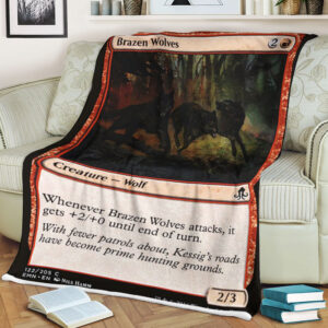 Magic The Gathering Emn 122 Brazen Wolves Blanket