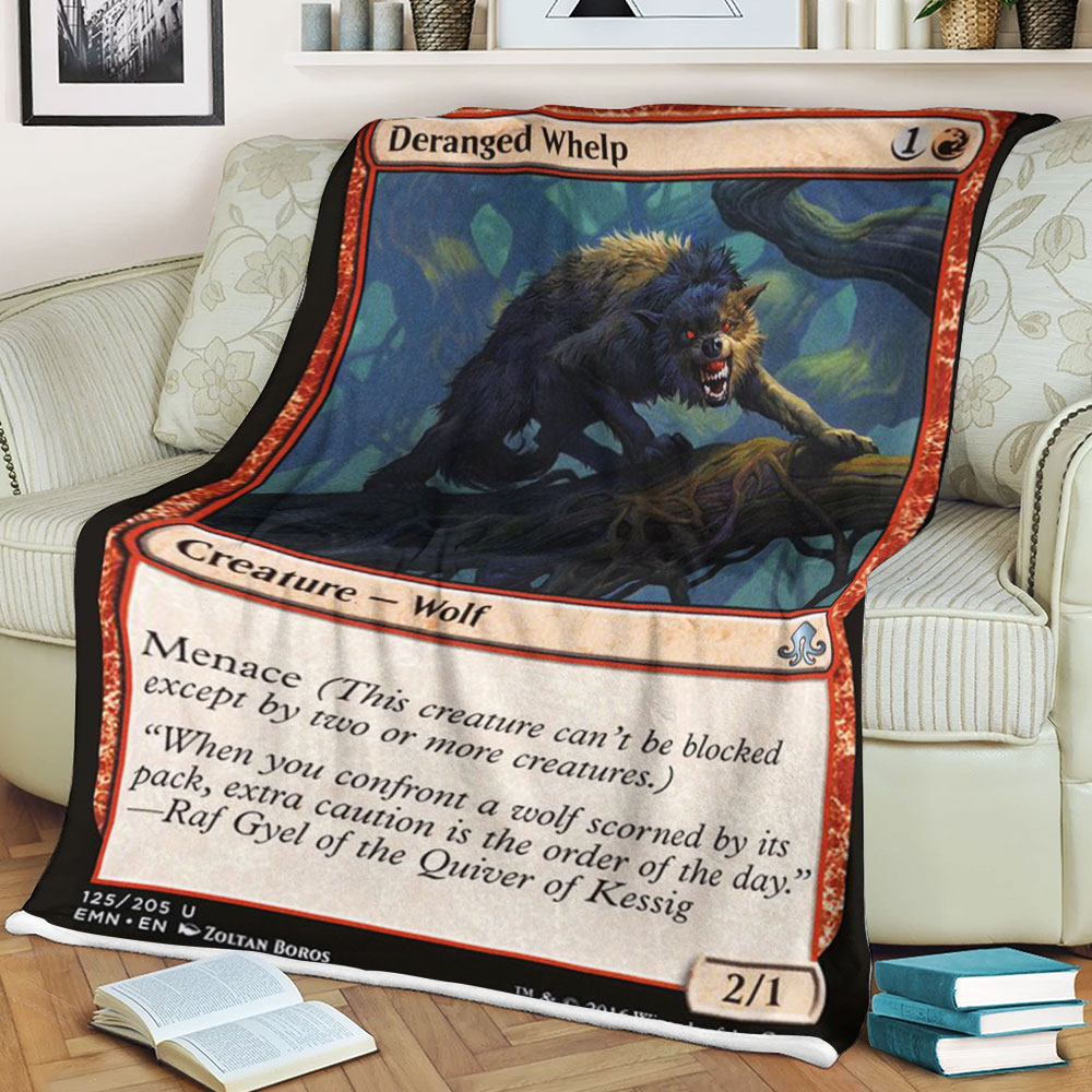 Magic The Gathering Emn 125 Deranged Whelp Blanket Magic The Gathering Emn 125 Deranged Whelp Blanket