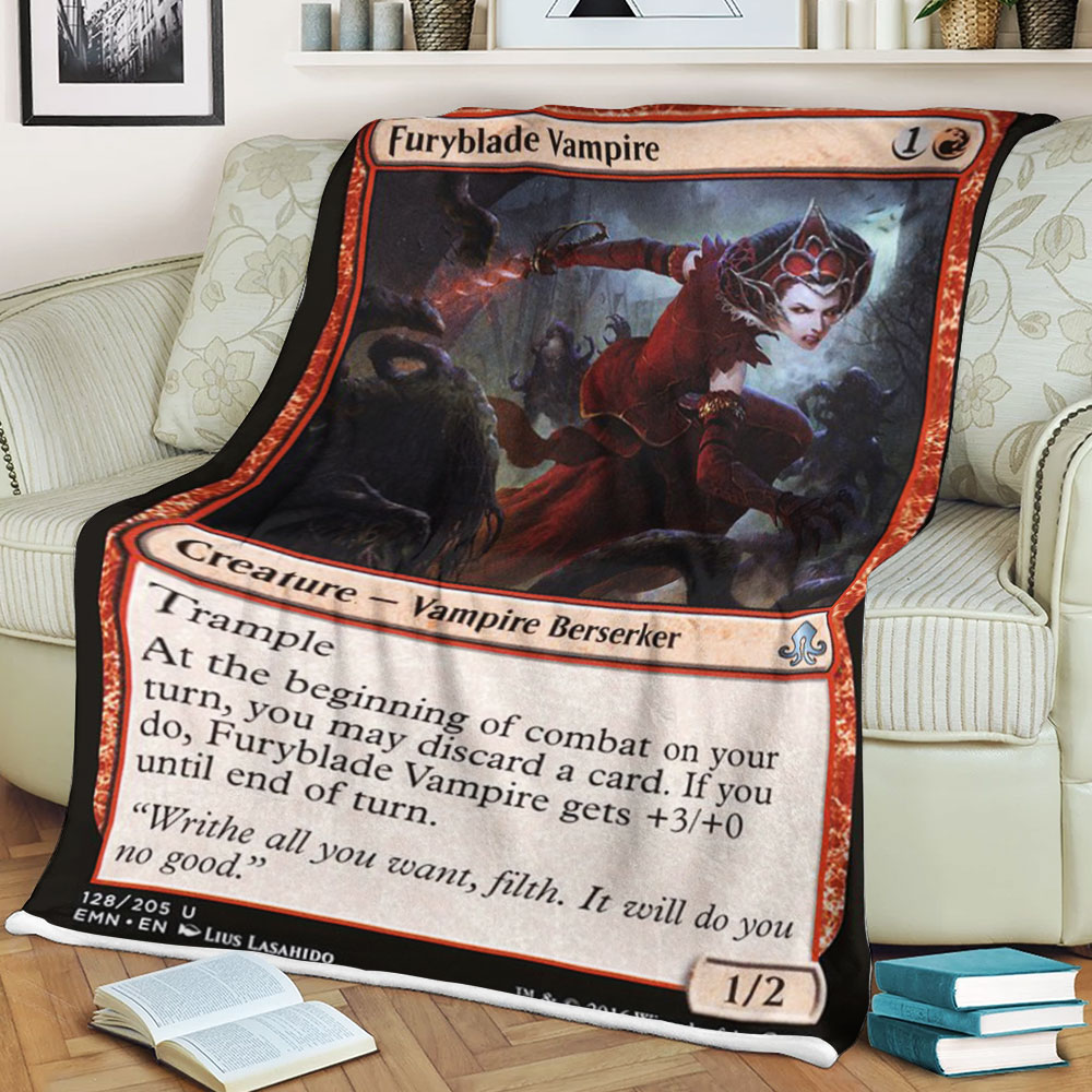 Magic The Gathering Emn 128 Furyblade Vampire Blanket Magic The Gathering Emn 128 Furyblade Vampire Blanket