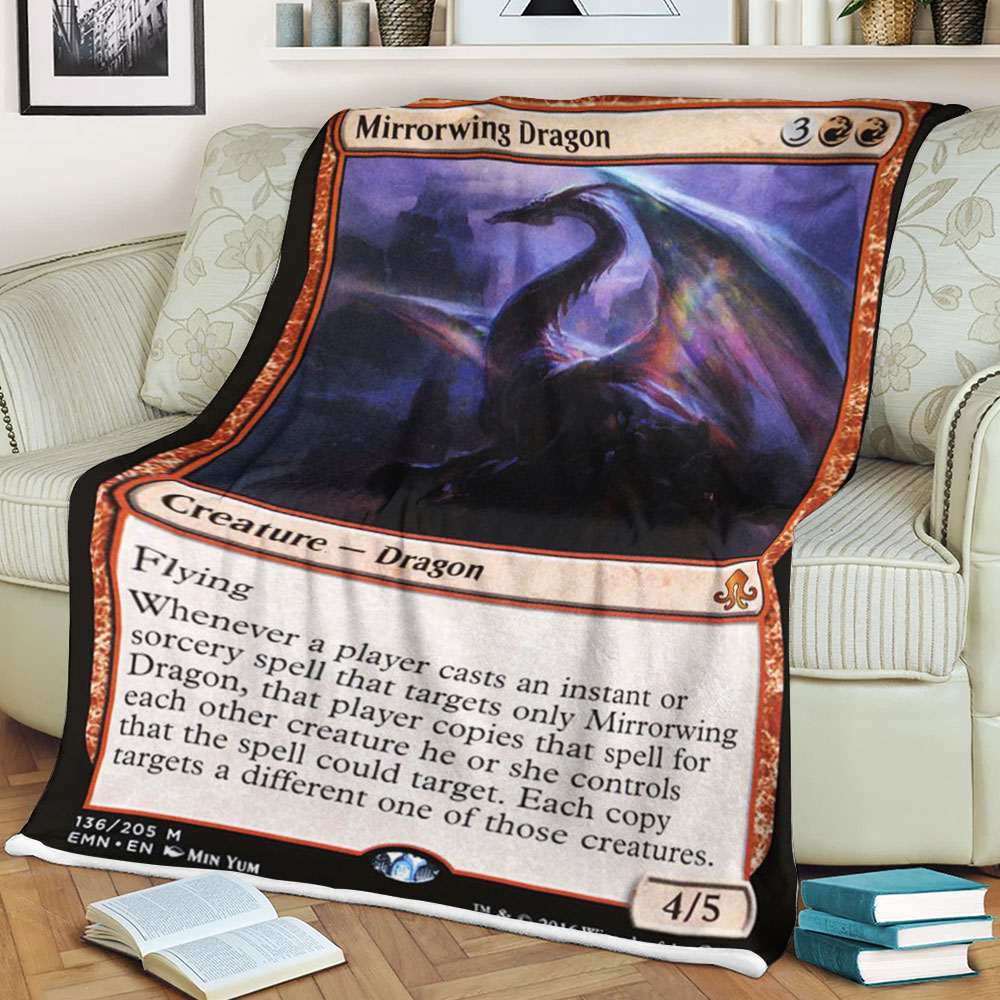 Magic The Gathering Emn 136 Mirrorwing Dragon Blanket Magic The Gathering Emn 136 Mirrorwing Dragon Blanket