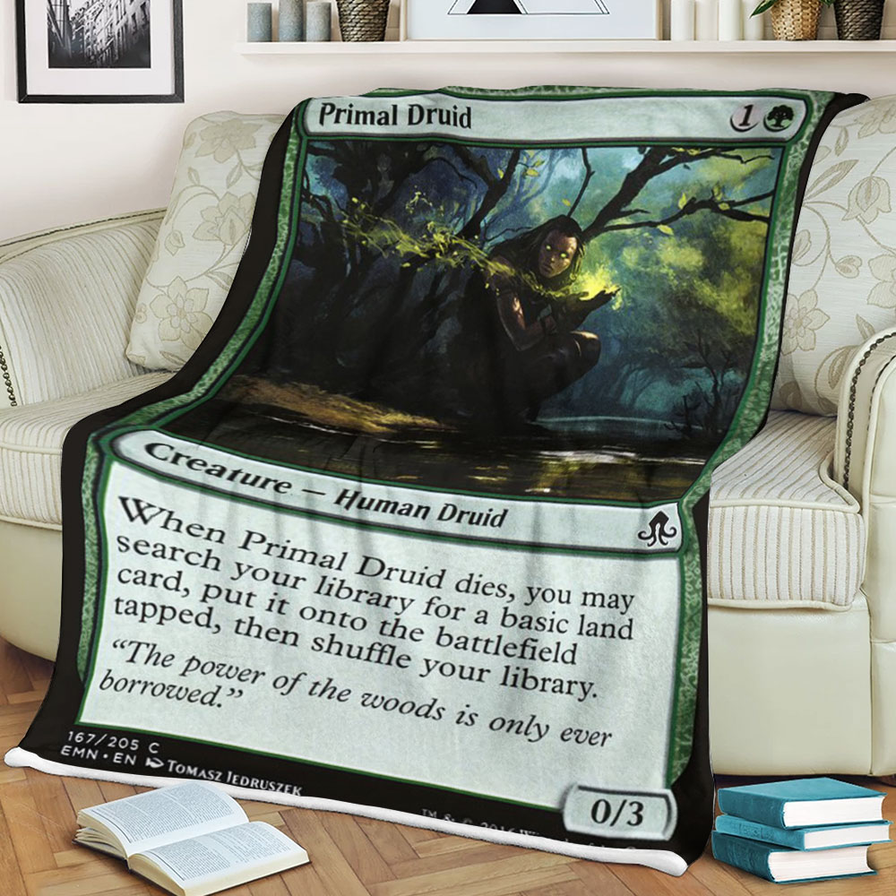 Magic The Gathering Emn 167 Primal Druid Blanket Magic The Gathering Emn 167 Primal Druid Blanket