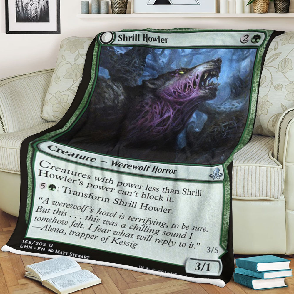 Magic The Gathering Emn 168 Shrill Howler Blanket Magic The Gathering Emn 168 Shrill Howler Blanket