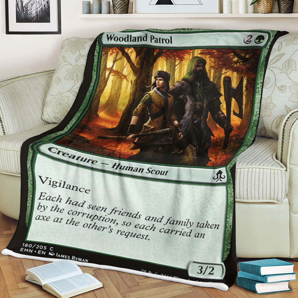 Magic The Gathering Emn 180 Woodland Patrol Blanket Magic The Gathering Emn 180 Woodland Patrol Blanket