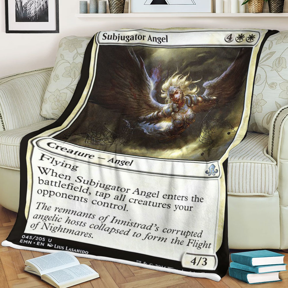 Magic The Gathering Emn 45 Subjugator Angel Blanket Magic The Gathering Emn 45 Subjugator Angel Blanket