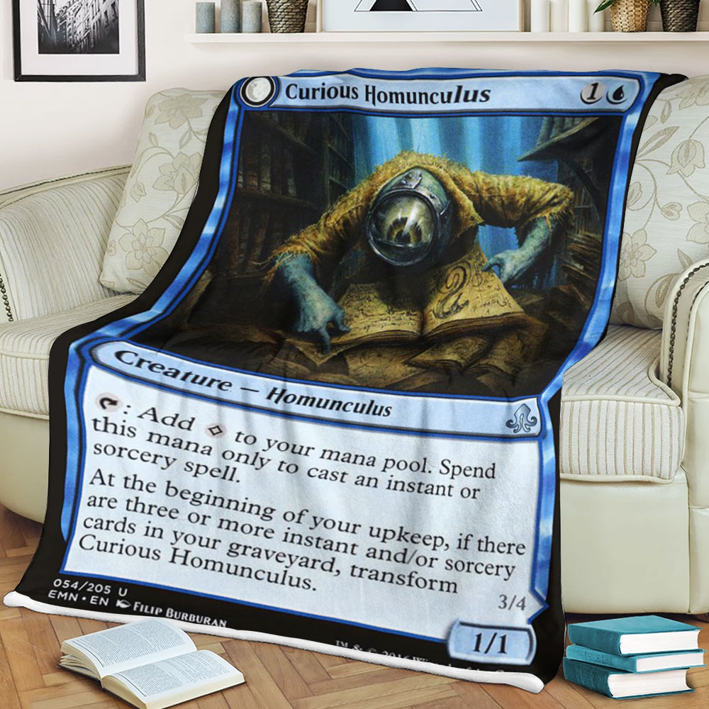 Magic The Gathering Emn 54 Curious Homunculus Blanket Magic The Gathering Emn 54 Curious Homunculus Blanket