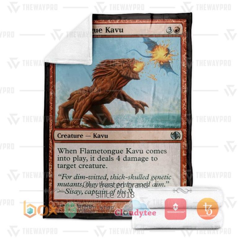 Magic-The-Gathering-Flametongue-Kavu-Blanket-2