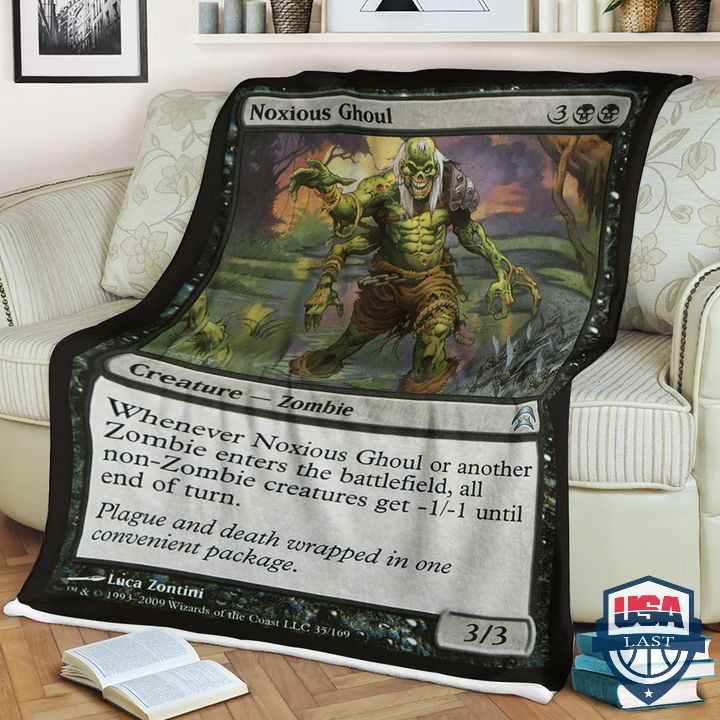 Magic-The-Gathering-Game-Noxious-Ghoul-Blanket-1
