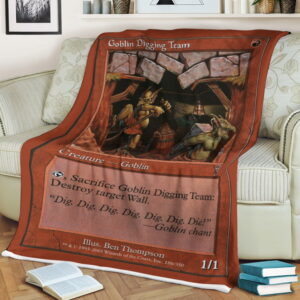 Magic The Gathering Goblin Digging Team Blanket