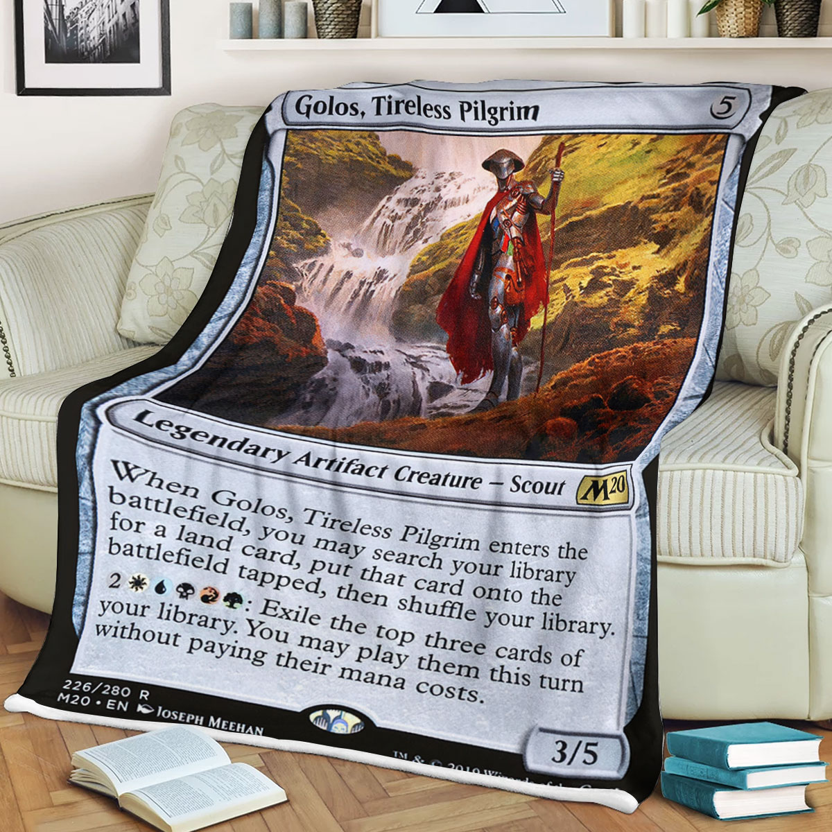 Magic The Gathering Golostireless Pilgrim Sherpa Blanket Magic The Gathering Golostireless Pilgrim Sherpa Blanket