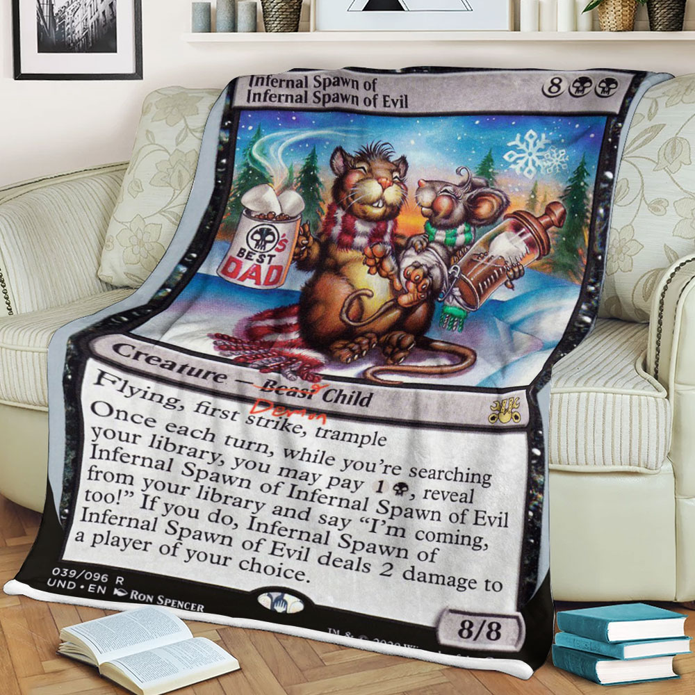 Magic The Gathering Infernal Spawn Of Infernal Spawn Of Evil Blanket Magic The Gathering Infernal Spawn Of Infernal Spawn Of Evil Blanket