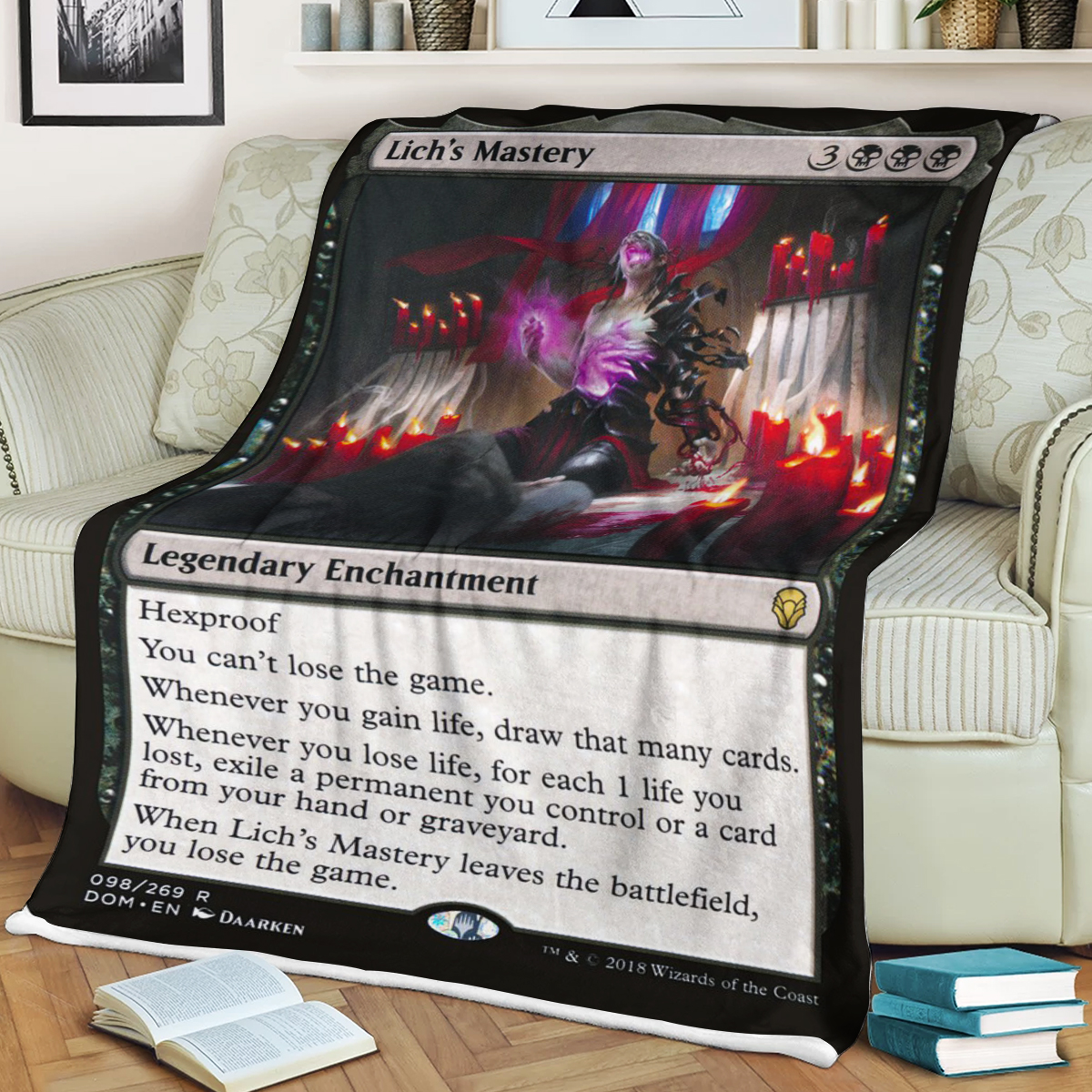 Magic The Gathering Lichs Mastery Sherpa Blanket Magic The Gathering Lichs Mastery Sherpa Blanket
