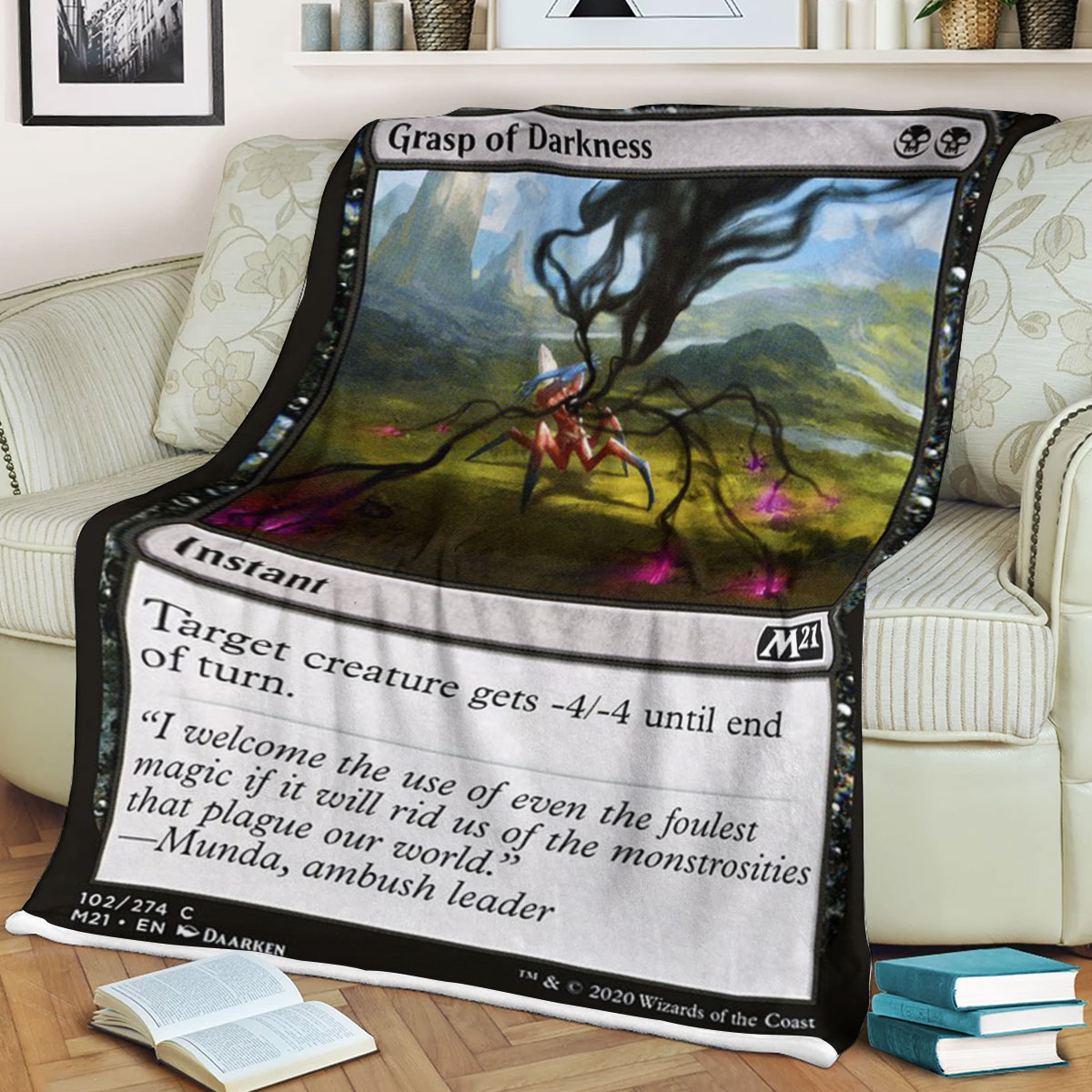 Magic The Gathering M21 102 Grasp Of Darkness Blanket 2 Magic The Gathering M21 102 Grasp Of Darkness Blanket 2