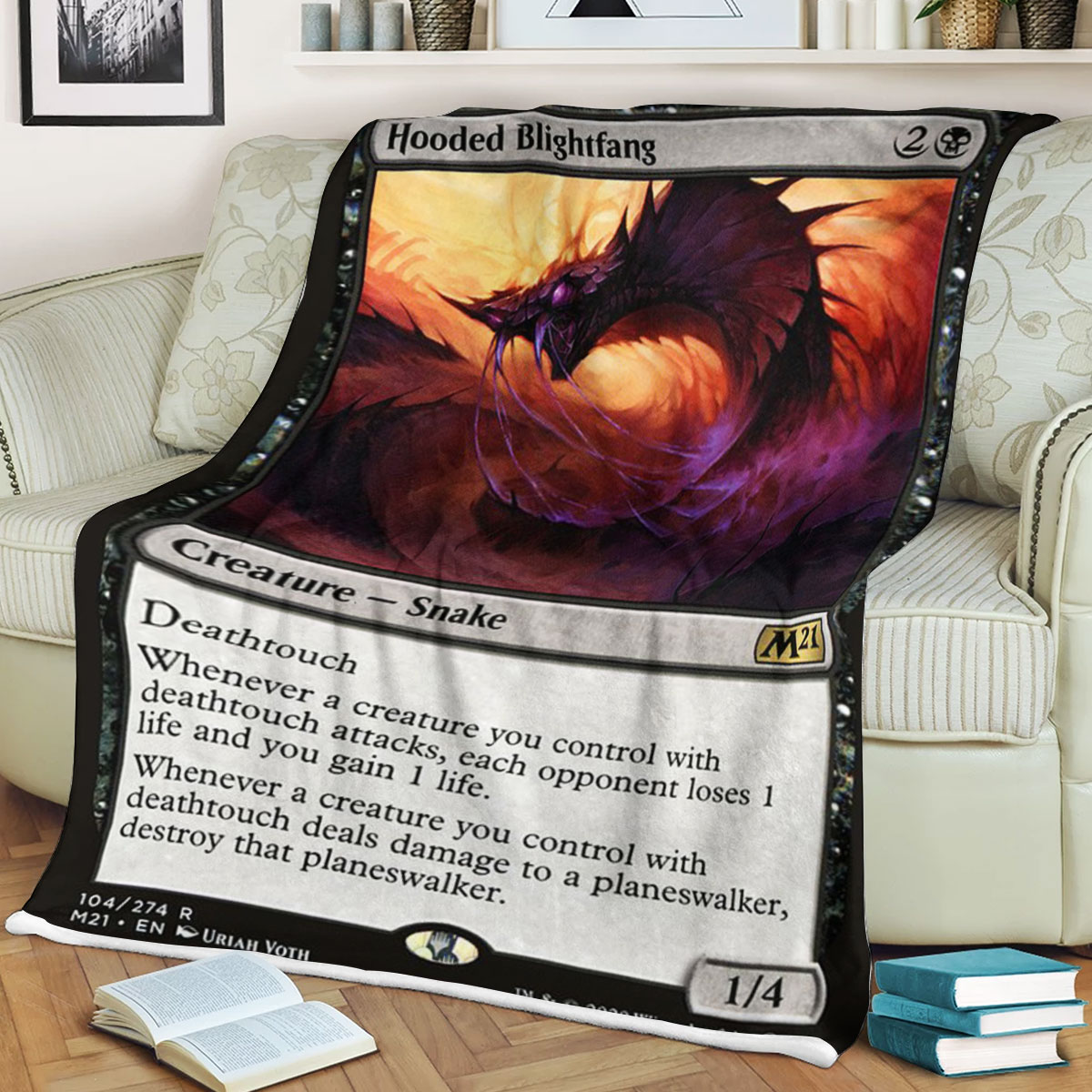 Magic The Gathering M21 104 Hooded Blightfang Blanket 2 Magic The Gathering M21 104 Hooded Blightfang Blanket 2