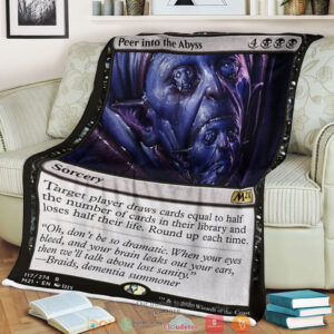 Magic The Gathering M21 117 Peer Into The Abyss Blanket
