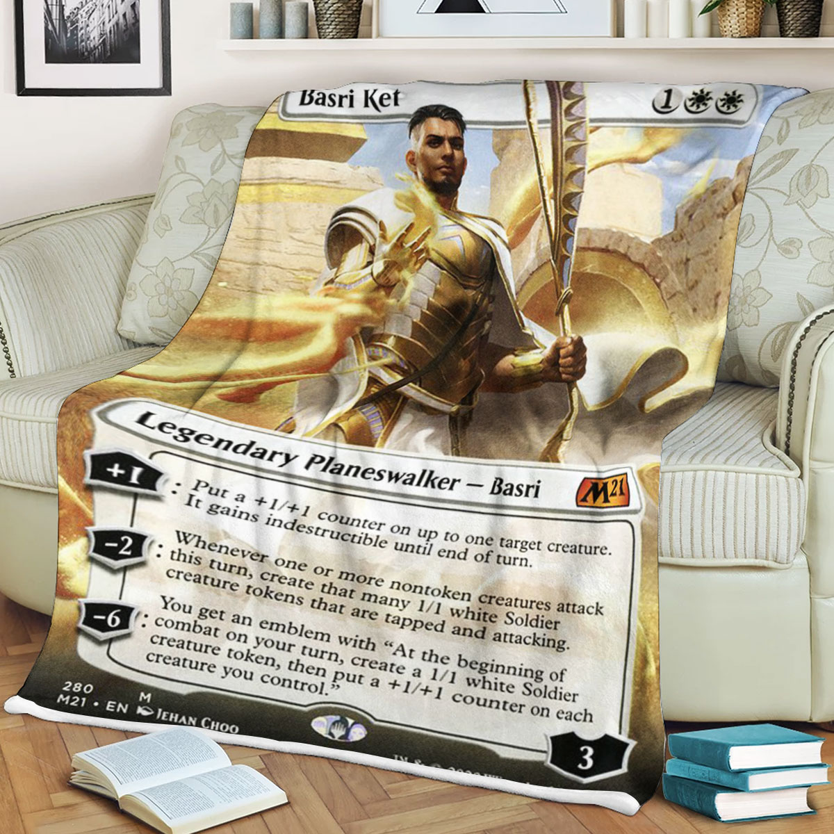 Magic The Gathering M21 280 Basri Ket Blanket Magic The Gathering M21 280 Basri Ket Blanket